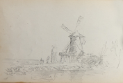 89.03-0041 Studie van een molen, 1850-1860