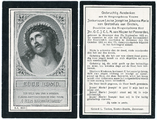 1166-0016 Bidprentje jonkvrouwe Louise Josephine Johanna Maria van Grotenhuis van Onstein, 1916