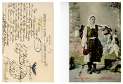 145-0010 Prentbriefkaart ingekomen bij Anthonie P. Wirix en Justine C. van Mansvelt, 1905-1929