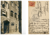 145-0016 Prentbriefkaart ingekomen bij Anthonie P. Wirix en Justine C. van Mansvelt, 1905-1929