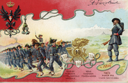 160-0004 Prentbriefkaarten betreffende legeronderdelen van Italië, ca. 1910