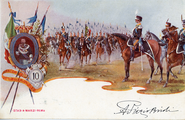 160-0015 Prentbriefkaarten betreffende legeronderdelen van Italië, ca. 1910