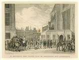 7 Kopergravure 'De souvereine vorst gaande naar de vergadering der aanzienlijken', 1814
