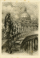 1221-0123 Prent van het plein Piazza del Popolo, 1921
