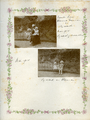 1503-0011 Twee foto's van een jonge Sijward van Wijnbergen, 1915