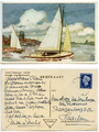 1632.05 Prentbriefkaart uit Hotel Oostergoo Grouw met felicitaties aan Marie-Claire van Rijckevorsel voor de geboorte ...