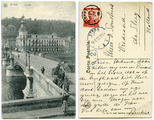 1744.03 Prentbriefkaart met afbeelding van de brug van Dinant., 18-08-1912