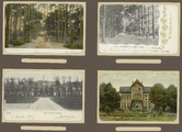 39-0045 Vier prentbriefkaarten van verschillende locaties te Zeist en Baarn, 1900-1910