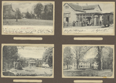 39-0047 Vier prentbriefkaarten van verschillende locaties te Bussum, Huis ter Heide en Friesland, 1900-1910