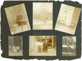 10-0004 Pagina met zes ingeplakte foto's, 1913-1914