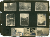 10-0009 Pagina met negen ingeplakte foto's, 1913-1920