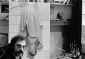 19 André C.S. Wolters van der Weij in het atelier van Bert Boerboom, 1973