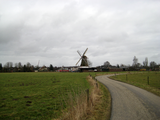 10477 molen De Zwaan vanaf landweg, 23-02-2009