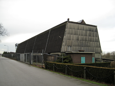 10725 Depot De Klef, met de monumentale goederen-loopkraan en magazijn kraanbaan en silo, 23-03-2009