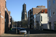 1167 doorkijk naar Eusebiuskerk via de Rodenburgstraat, 12-02-2008