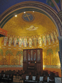 1451 koepel met muurschildering van bijbelse voorstelling en orgel Cenakelkerk, 15-02-2011