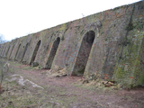 1873 veld-/tunnelovens op een rij steenfabriek De Bunswaard, 26-01-2011