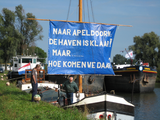 246 spandoek naar Apeldoorn: de haven is klaar maar hoe komen we daar Apeldoorns Kanaal, 13-09-2008