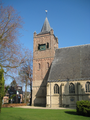 450 torenspits met klok Nederlands Hervormde kerk van Beekbergen, 22-03-2012