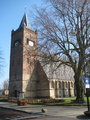 451 torenspits met klok Nederlands Hervormde kerk van Beekbergen, 22-03-2012