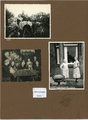 2-0017 Boven: familieleden in een tuin, 1932. Onder links: familieleden aan de eettafel met erachter een kerstboom, ...