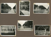 3-0125 Reis naar London, 8 tot 20 juni 1931. Zes foto's met Jacob Foeken en onbekende mensen in parkachtige omgeving, 1930