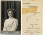 6 Carte de visite van een leerling aan de Rijkskweekschool, 1900-1910