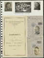 1-0005 Bladzijde 3, met foto's, een rapport van Bep Bremer en persoonsbewijzen van haar ouders, 1940-1941
