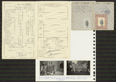 1-0009 Bladzijde 4, met een rapport en persoonsbewijs van Bep Bremer, en foto's, 1940