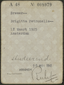 1-0010 Voorkant van persoonsbewijs, 1941