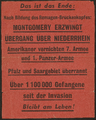 1-0021 Strooibiljet Deutschlands Zukunft , voorzijde, 1945