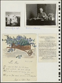 1-0025 Bladzijde 12, met foto's, brief, en bidprentje, 1946