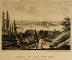 1 Gezigt op het dorp Lent : genomen van den Plataan heuvel, 1825-1845