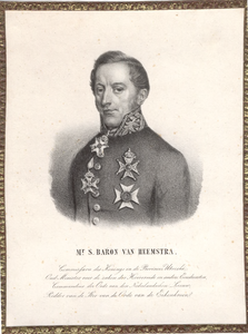  Portretfoto van mr. S. baron van Heemstra