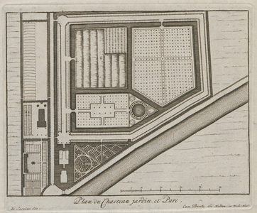  Gunterstein, Zandpad 48. Plan du Chasteau jardin, et Parc.