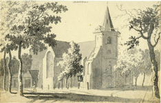 200693 Gezicht op de Nederlands Hervormde kerk te Maarssen uit het noordwesten.