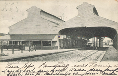 161559 Gezicht op het H.S.M.-station Zandvoort te Zandvoort.