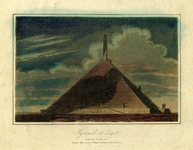 200354 Gezicht op de Pyramide van Austerlitz kort na de bouw, medio 1804.