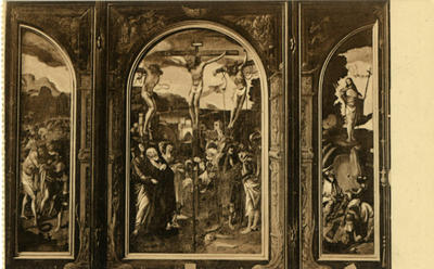 121514 Afbeelding van het in ca. 1518 door Cornelis Engebrechtsz (atelier) en de Meester van de Weense wegzending van ...