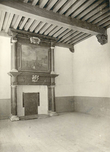 82269 Interieur van de Pieterskerk (Pieterskerkhof) te Utrecht: schouw in de kapittelzaal.