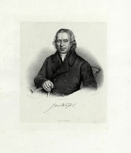 31946 Portret van Jan Kops, geboren 1765, hoogleraar in de natuurkunde aan de Utrechtse hogeschool (1815-1835), ...