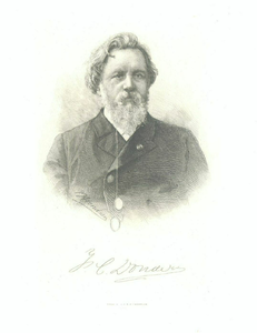 38876 Portret van F.C. Donders, geboren 1818, hoogleraar in de oogheelkunde aan de Utrechtse hogeschool (1847-1888), ...