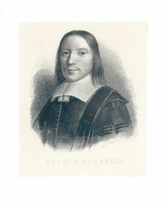 39104 Portret van Hendrik Moreelse, geboren Utrecht 1615, burgemeester, raadsheer en hoogleraar te Utrecht, overleden ...