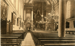 124061 Interieur van de St.-Augustinuskerk (Oudegracht 69) te Utrecht.