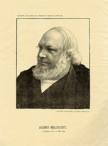 31975 Portret van Jacobus Moleschott, geboren 9 augustus 1822, geneesheer te Utrecht (1845-1847), overleden 21 mei ...