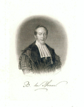 38935 Portret van B. ter Haar, geboren 18 juni 1806, hoogleraar in de theologie aan de Utrechtse hogeschool ...