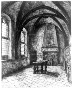 37025 Interieur van de Domkerk te Utrecht: de archiefkamer uit het noorden gezien.01-01-1908-31-12-1908