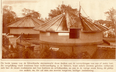 79505 Gezicht op de Sterrenwacht op het bolwerk Zonnenburg te Utrecht.