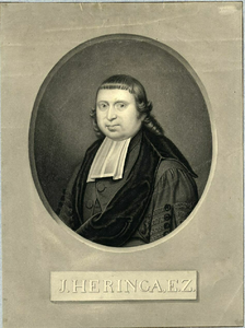 31914 Portret van Jodocus Heringa, geboren 1765, hoogleraar in de theologie aan de Utrechtse hogeschool (1794-1836), ...