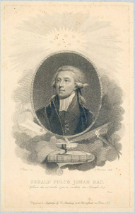 39152 Portret van Sebald Fulco Johannes Rau, geboren Utrecht 16 oktober 1765, hoogleraar in de theologie aan de Leidse ...
